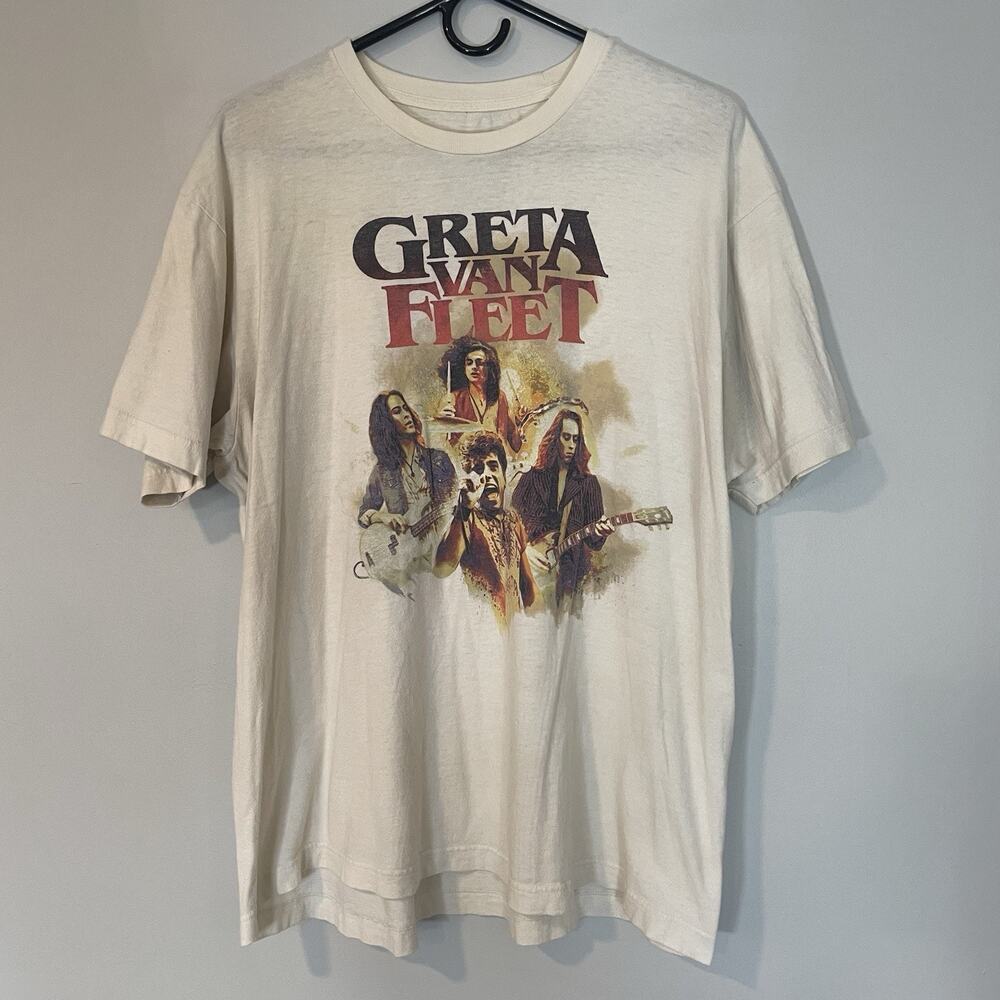 Greta Van Fleet Rock Band Tee 2018‎ World Tour Revelry Concert Merch T Shirt XL